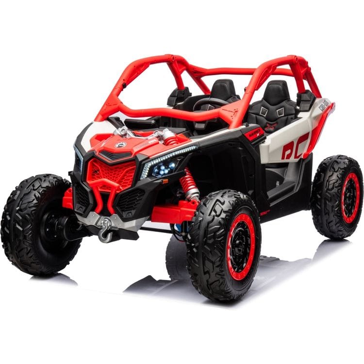 2x24V-4x4-Can-Am-Maverick-2-Seater-Ride-on-UTV-Red-Outdoor-23981950304343