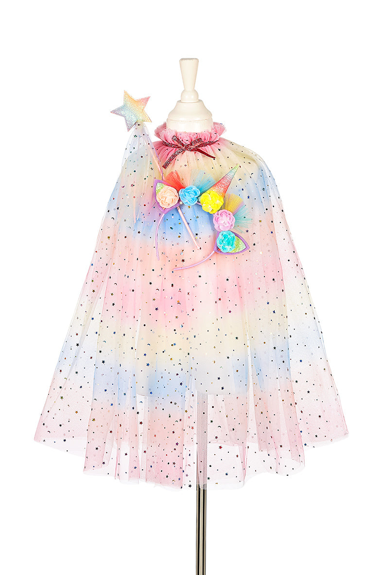 Unicorn-Costume-Cape-Set-with-Headband-Wand-3-4-Years-Dress-up-27085338640471